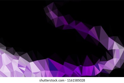 Light Purple vector abstract polygonal texture. Creative illustration in halftone style with gradient. A new texture for your design.