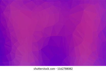 Light Purple vector abstract polygonal cover. Glitter abstract illustration with an elegant design. The template can be used as a background for cell phones.