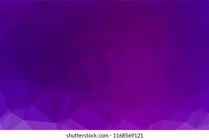 Light Purple vector abstract polygonal layout. Brand new colored illustration in blurry style with gradient. A new texture for your design.