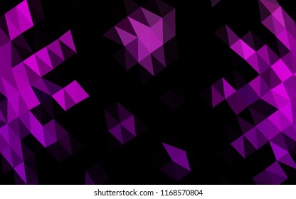 Light Purple vector abstract polygonal cover. Colorful illustration in abstract style with gradient. The completely new template can be used for your brand book.