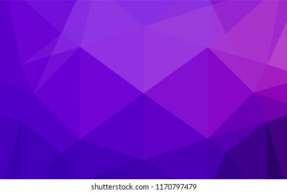 Light Purple vector abstract polygonal texture. Creative illustration in halftone style with gradient. A new texture for your design.
