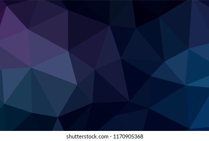 Light Purple vector abstract polygonal background. Triangular geometric sample with gradient.  A completely new design for your leaflet.