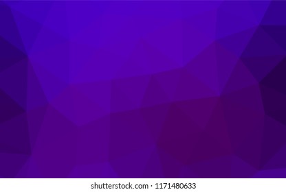Light Purple vector abstract polygonal layout. Colorful illustration in abstract style with gradient. The textured pattern can be used for background.