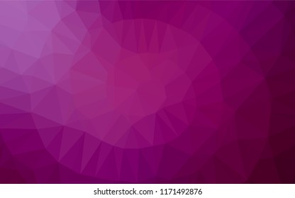 Light Purple vector abstract polygonal texture. Creative illustration in halftone style with gradient. Brand new style for your business design.
