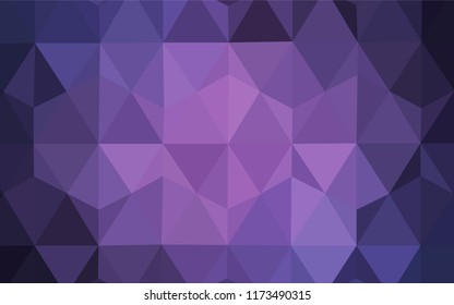 Light Purple vector abstract polygonal background. Elegant bright polygonal illustration with gradient. Completely new template for your banner.
