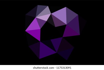 Light Purple vector abstract polygonal layout. An elegant bright illustration with gradient. The template can be used as a background for cell phones.