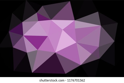 Light Purple vector abstract polygonal texture. Creative geometric illustration in Origami style with gradient. A completely new template for your business design.