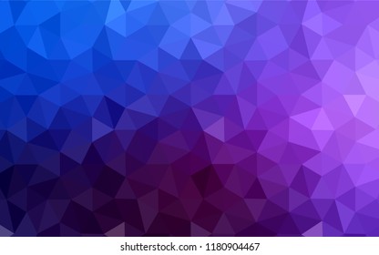 Light Purple vector abstract polygonal pattern. Triangular geometric sample with gradient.  Pattern for a brand book's backdrop.