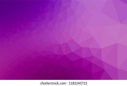 Light Purple vector abstract polygonal texture. Creative geometric illustration in Origami style with gradient. The best triangular design for your business.