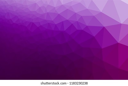 Light Purple vector abstract polygonal texture. An elegant bright illustration with gradient. Triangular pattern for your business design.