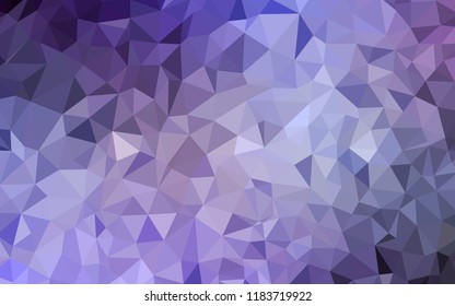 Light Purple vector abstract polygonal background. Shining colorful illustration with triangles. A new texture for your web site.