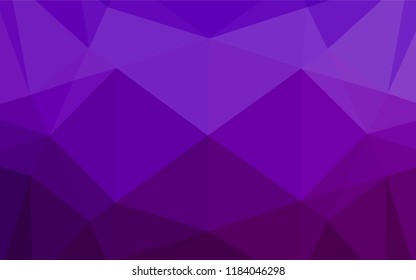 Light Purple vector abstract polygonal layout. Creative illustration in halftone style with gradient. A completely new template for your business design.