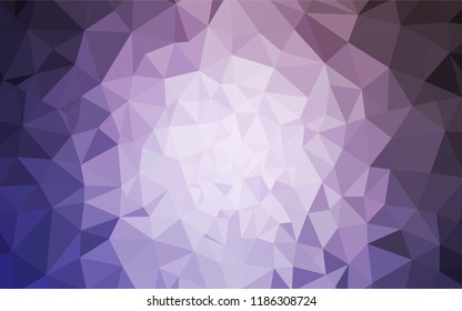 Light Purple vector abstract polygonal pattern. Modern abstract illustration with triangles. Textured pattern for your backgrounds.