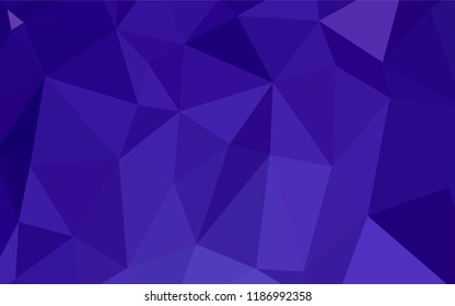 Light Purple vector abstract polygonal template. Polygonal abstract illustration with gradient. Triangular pattern for your business design.