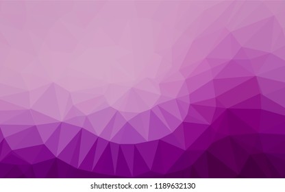 Light Purple vector abstract polygonal cover. Brand new colored illustration in blurry style with gradient. The textured pattern can be used for background.