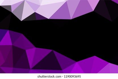 Light Purple vector abstract polygonal texture. Creative illustration in halftone style with gradient. The template can be used as a background for cell phones.