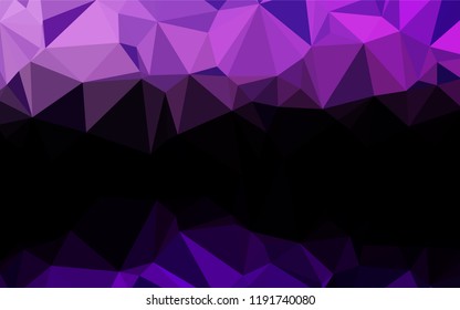 Light Purple vector abstract polygonal texture. A sample with polygonal shapes. Brand new design for your business.