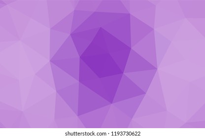 Light Purple vector abstract polygonal layout. Glitter abstract illustration with an elegant design. The elegant pattern can be used as part of a brand book.
