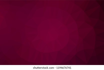 Light Purple vector abstract polygonal layout. A vague abstract illustration with gradient. Brand new style for your business design.