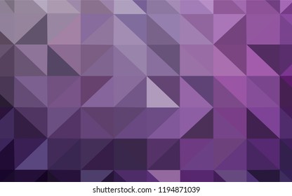 Light Purple vector abstract polygonal pattern. Modern abstract illustration with triangles. New template for your brand book.