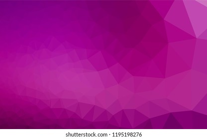Light Purple vector abstract polygonal texture. Geometric illustration in Origami style with gradient.  The completely new template can be used for your brand book.