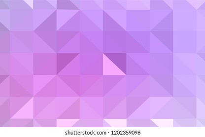 Light Purple vector abstract polygonal template. Glitter abstract illustration with an elegant triangles. Completely new template for your banner.