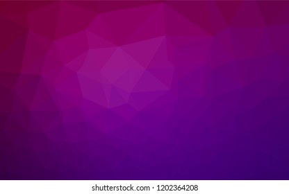 Light Purple vector abstract polygonal layout. An elegant bright illustration with gradient. The best triangular design for your business.