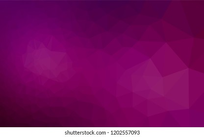 Light Purple vector abstract polygonal cover. A sample with polygonal shapes. The textured pattern can be used for background.