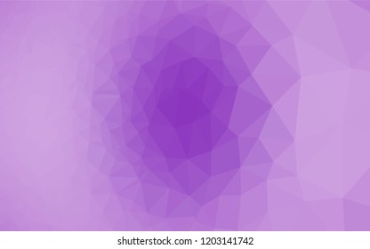 Light Purple vector abstract polygonal layout. Modern geometrical abstract illustration with gradient. The completely new template can be used for your brand book.