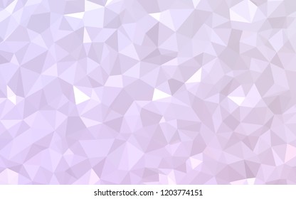 Light Purple vector abstract polygonal pattern. Shining polygonal illustration, which consist of triangles. Textured pattern for your backgrounds.