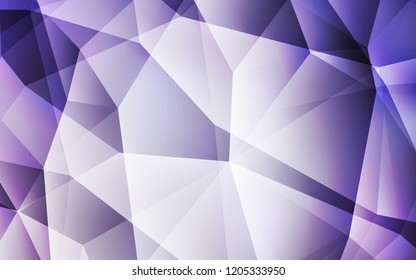 Light Purple vector abstract polygonal template. A sample with polygonal shapes. Brand new design for your business.