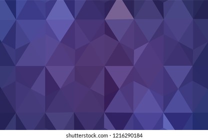 Light Purple vector abstract polygonal pattern. A completely new color illustration in a polygonal style. New template for your brand book.