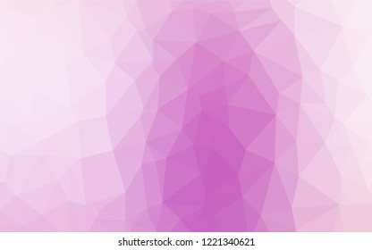 Light Purple vector abstract polygonal cover. Glitter abstract illustration with an elegant design. The textured pattern can be used for background.