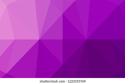 Light Purple vector abstract polygonal layout. A completely new color illustration in a vague style. A new texture for your design.