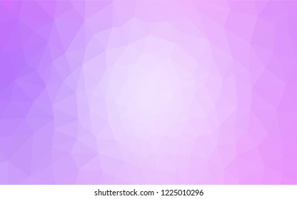 Light Purple vector abstract polygonal background. Colorful illustration in abstract style with triangles. Pattern for a brand book's backdrop.