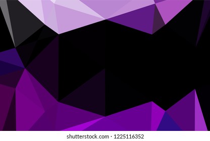 Light Purple vector abstract polygonal texture. An elegant bright illustration with gradient. The polygonal design can be used for your web site.