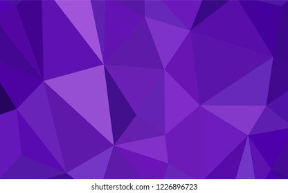 Light Purple vector abstract polygonal pattern. Colorful illustration in abstract style with triangles. Template for cell phone's backgrounds.