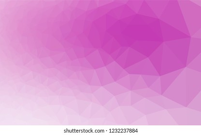 Light Purple vector abstract polygonal layout. A completely new color illustration in a vague style. The textured pattern can be used for background.