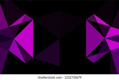 Light Purple vector abstract polygonal cover. A sample with polygonal shapes. The completely new template can be used for your brand book.