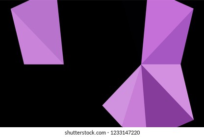 Light Purple vector abstract polygonal texture. Creative illustration in halftone style with gradient. The polygonal design can be used for your web site.