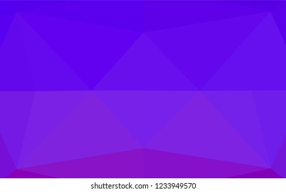Light Purple vector abstract polygonal texture. Shining colored illustration in a Brand new style. The best triangular design for your business.