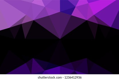 Light Purple vector abstract polygonal layout. Modern geometrical abstract illustration with gradient. A new texture for your design.