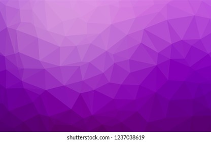 Light Purple vector abstract polygonal cover. A sample with polygonal shapes. Brand new style for your business design.