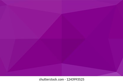 Light Purple vector abstract polygonal texture. Colorful illustration in abstract style with gradient. A completely new design for your business.
