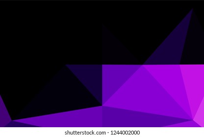 Light Purple vector abstract polygonal texture. Modern geometrical abstract illustration with gradient. The completely new template can be used for your brand book.
