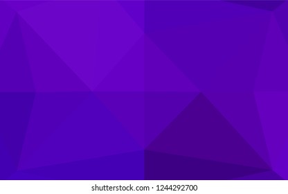 Light Purple vector abstract polygonal cover. Creative geometric illustration in Origami style with gradient. The best triangular design for your business.