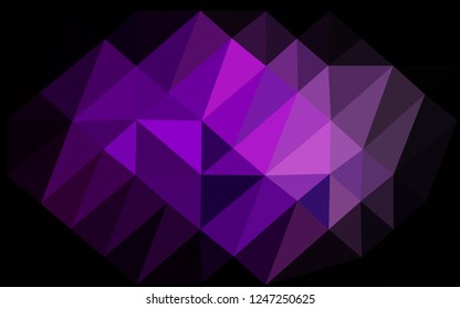 Light Purple vector abstract polygonal cover. Brand new colorful illustration in with gradient. Polygonal design for your web site.