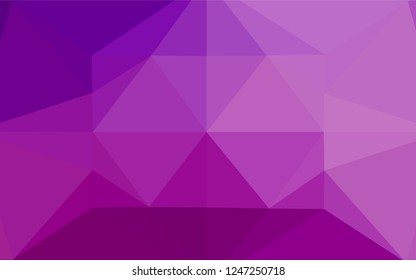 Light Purple vector abstract polygonal texture. Shining colored illustration in a Brand new style. Brand new style for your business design.