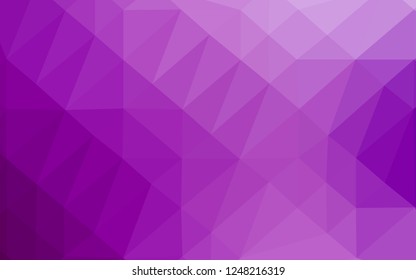 Light Purple vector abstract polygonal cover. Shining colored illustration in a Brand new style. Template for a cell phone background.
