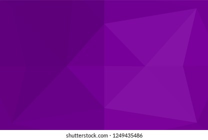 Light Purple vector abstract polygonal cover. Colorful illustration in abstract style with gradient. Brand new style for your business design.